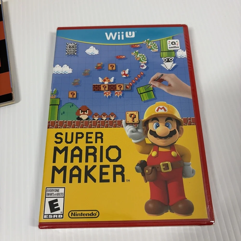 Super Mario Maker Wii U CIB Brand New Sealed Idea Book MINT